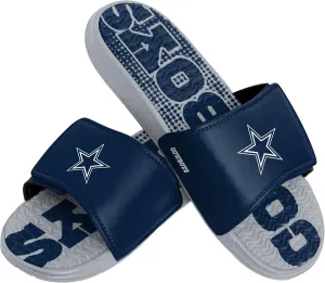 FOCO Dallas Cowboys NFL Mens Gradient Wordmark Gel Slide - M