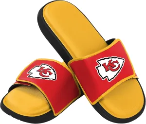 FOCO Men's NFL Team Logo Sport Shower Foam Slide Flip Flop Sandals