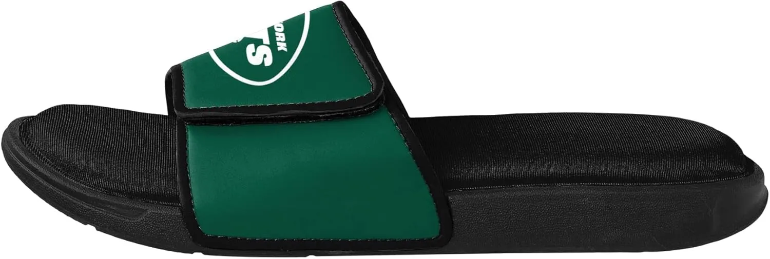 FOCO Men's NFL Team Logo Sport Shower Foam Slide Flip Flop Sandals