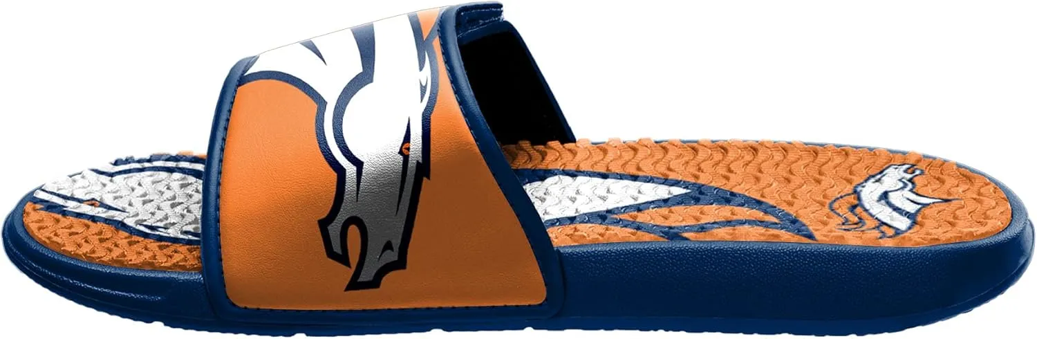 FOCO Men's NFL Team Logo Sport Shower Foam Slide Flip Flop Sandals