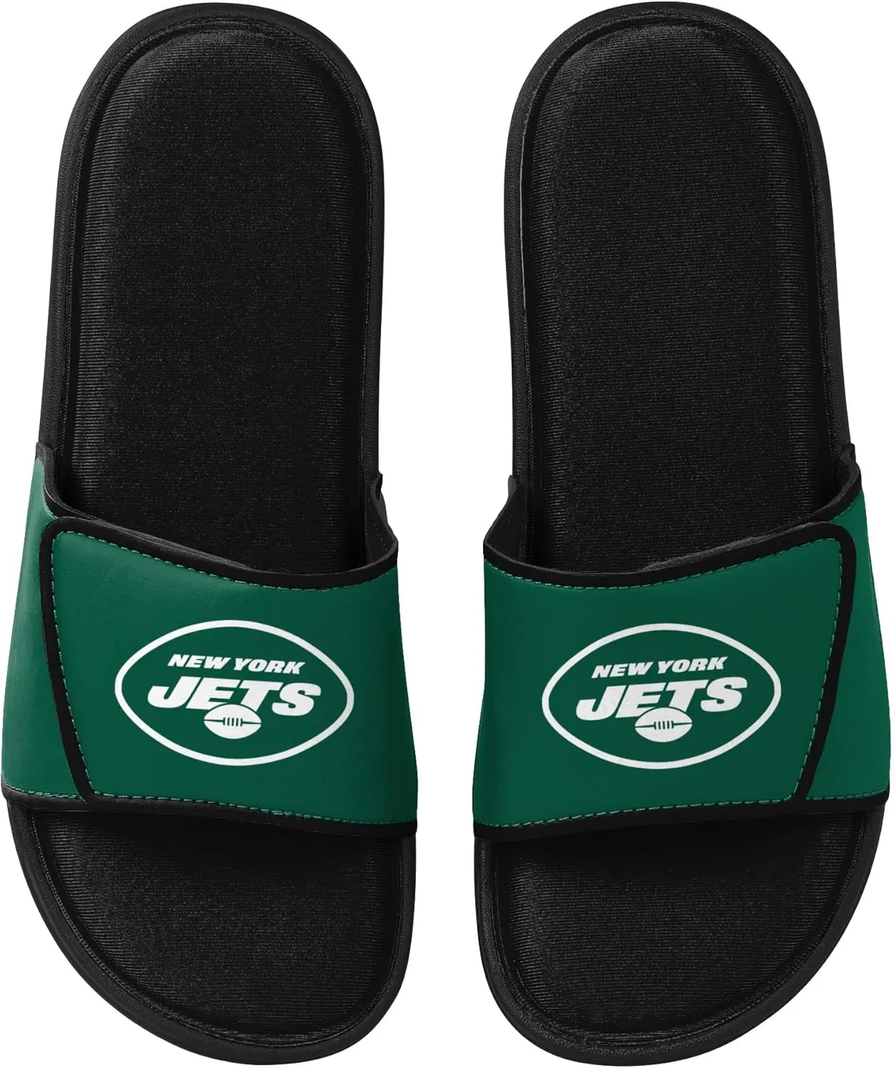 FOCO Men's NFL Team Logo Sport Shower Foam Slide Flip Flop Sandals