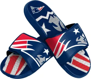 FOCO Mens NFL Team Logo Sport Shower Gel Slide Flip Flop Sandals