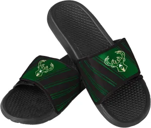 FOCO Milwaukee Bucks NBA Mens Legacy Velcro Sport Slide - M
