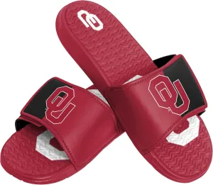 FOCO Oklahoma Sooners NCAA Mens Colorblock Big Logo Gel Slide - S