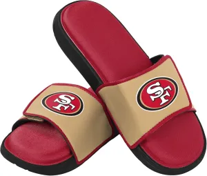 FOCO San Francisco 49ers NFL Mens Foam Sport Slide - Team Color, XL(13-14)