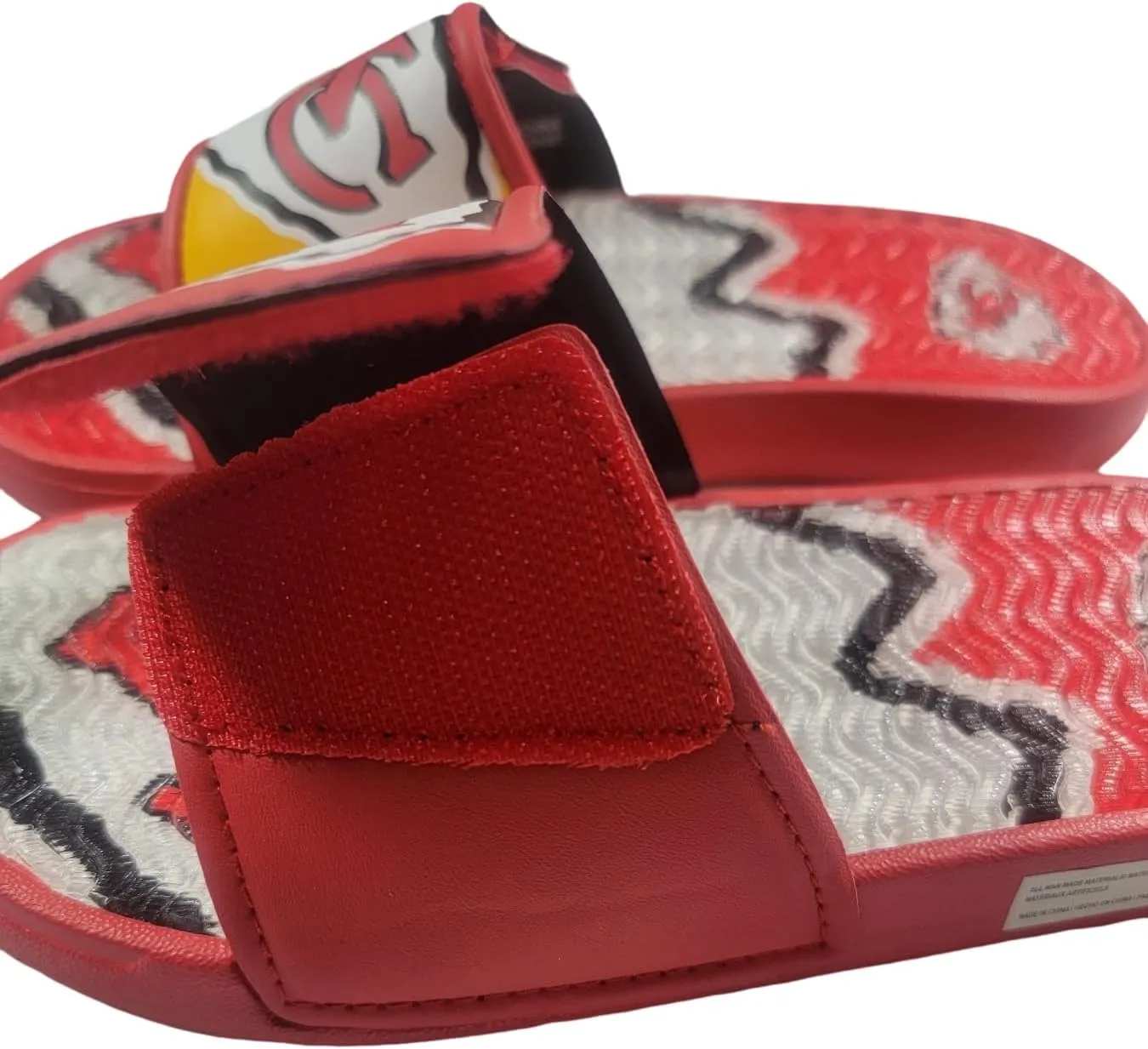 FOCO Youth NFL Team Logo Sport Gel Slide Flip Flop Sandals