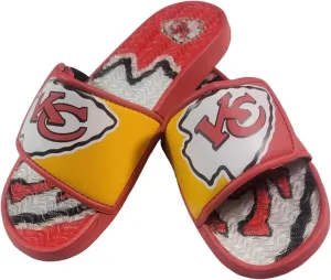 FOCO Youth NFL Team Logo Sport Gel Slide Flip Flop Sandals