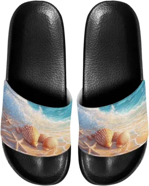 Footwear for Womens Open Toe Athletic Sandals Anti-Slip Sole Slide Sandals Pillow House Flat Shoes Comfoy