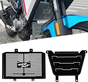 for CFMOTO 450MT MT450 Ibex 450 2024-2025 Radiator Cover Grille Guard and Motorcycle Skid Bash Plate Engine Underbody Guard Set