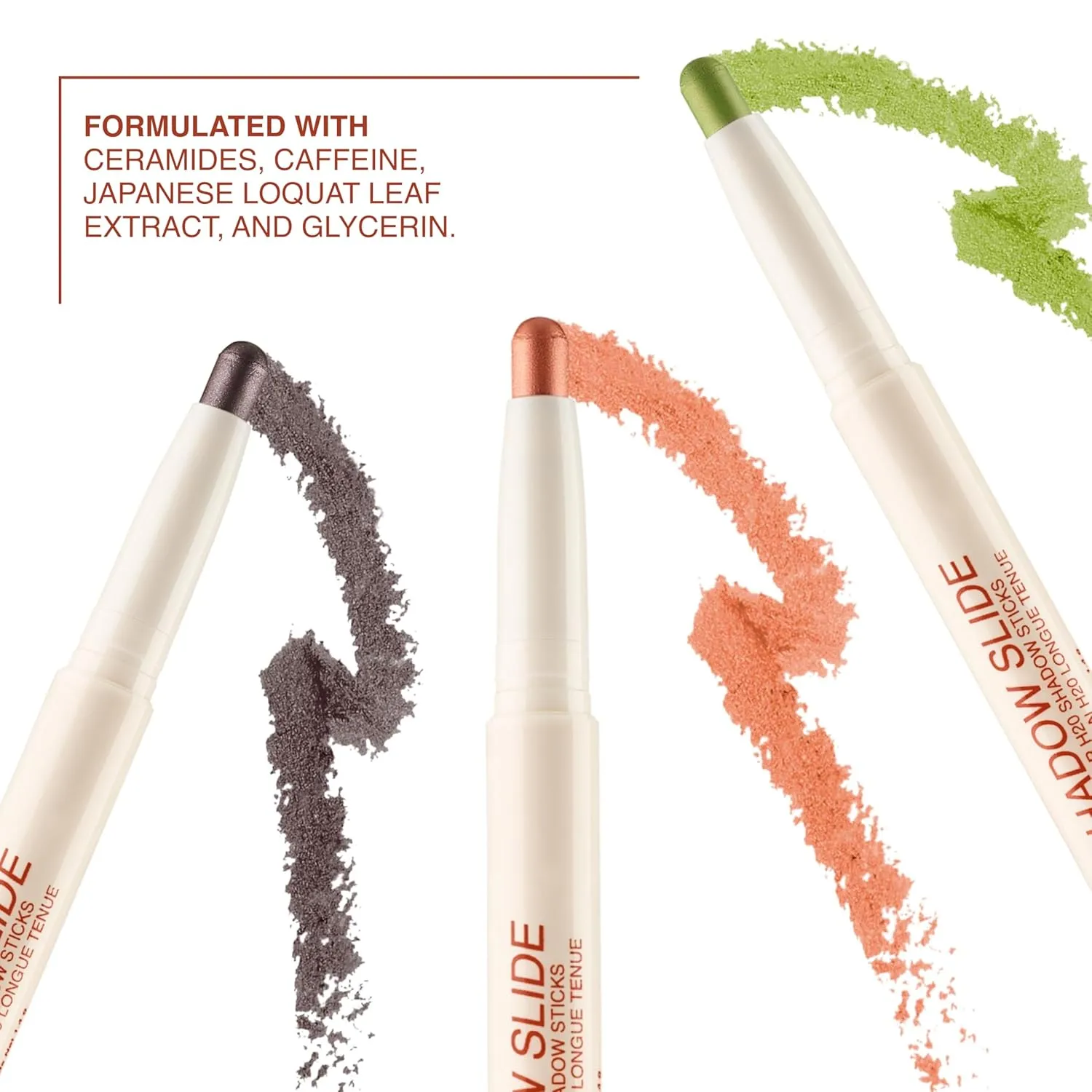 Freck Beauty SHADOW SLIDE Long Wear H2O Shadow Stick – Creamy, Waterproof Eyeshadow Crayon, Highly Pigmented, Smudge-Resistant, Easy Glide for All-Day Wear | LOBSTER LUV (Rose Gold)