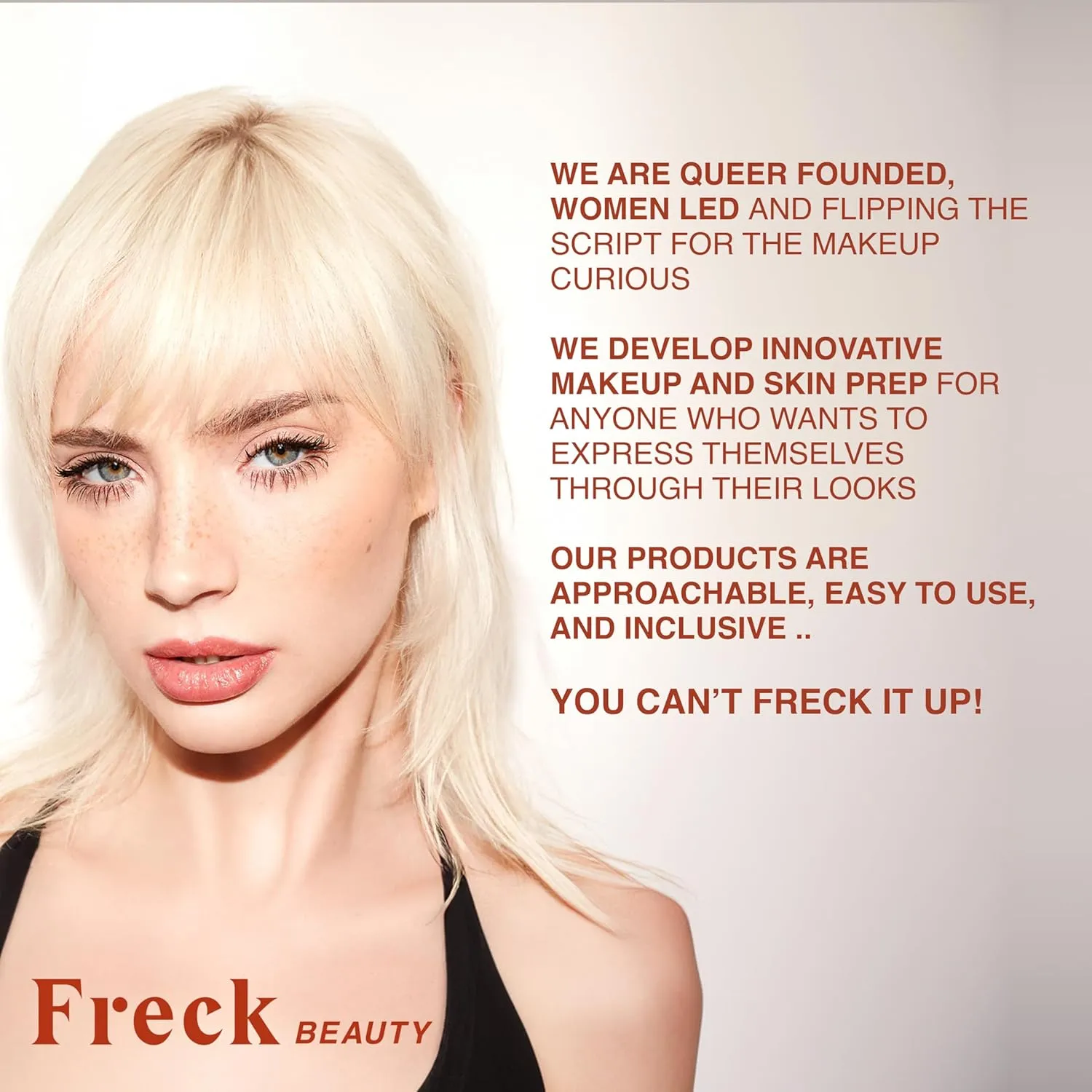 Freck Beauty SHADOW SLIDE Long Wear H2O Shadow Stick – Creamy, Waterproof Eyeshadow Crayon, Highly Pigmented, Smudge-Resistant, Easy Glide for All-Day Wear | LOBSTER LUV (Rose Gold)