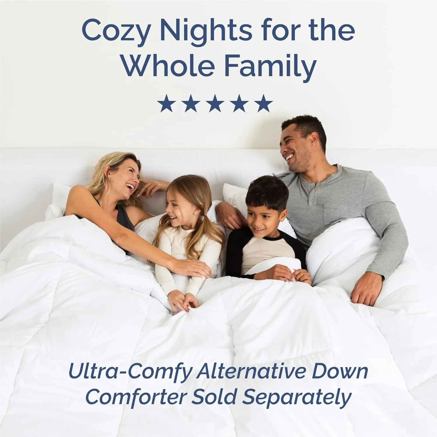Full Size 4 Piece Sheet Set - Comfy Breathable & Cooling Bed Sheets Set - Hotel Luxury Bedding for Women, Men, Kids, Teens, Boys & Girls - Deep Pockets, Soft, Wrinkle Free - Oeko-Tex - Blue Stripes 3