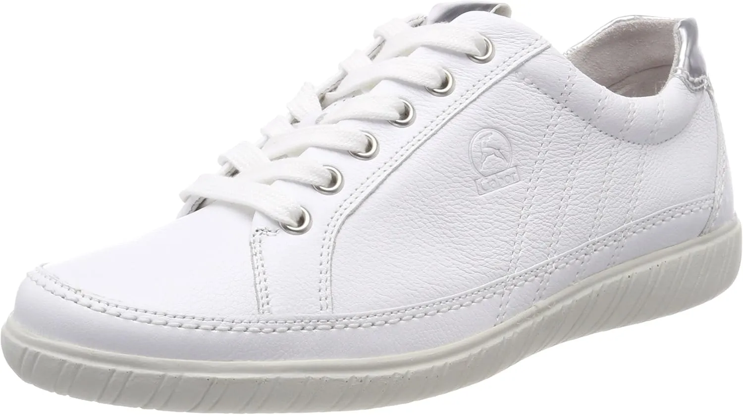 Gabor Shoes Women’s Comfort Basic Derbys, White (Weiss/Argento), 5 UK (38 EU)