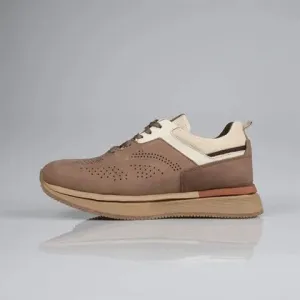 Genuine Leather Beige Sneaker MU-002 SCB-483