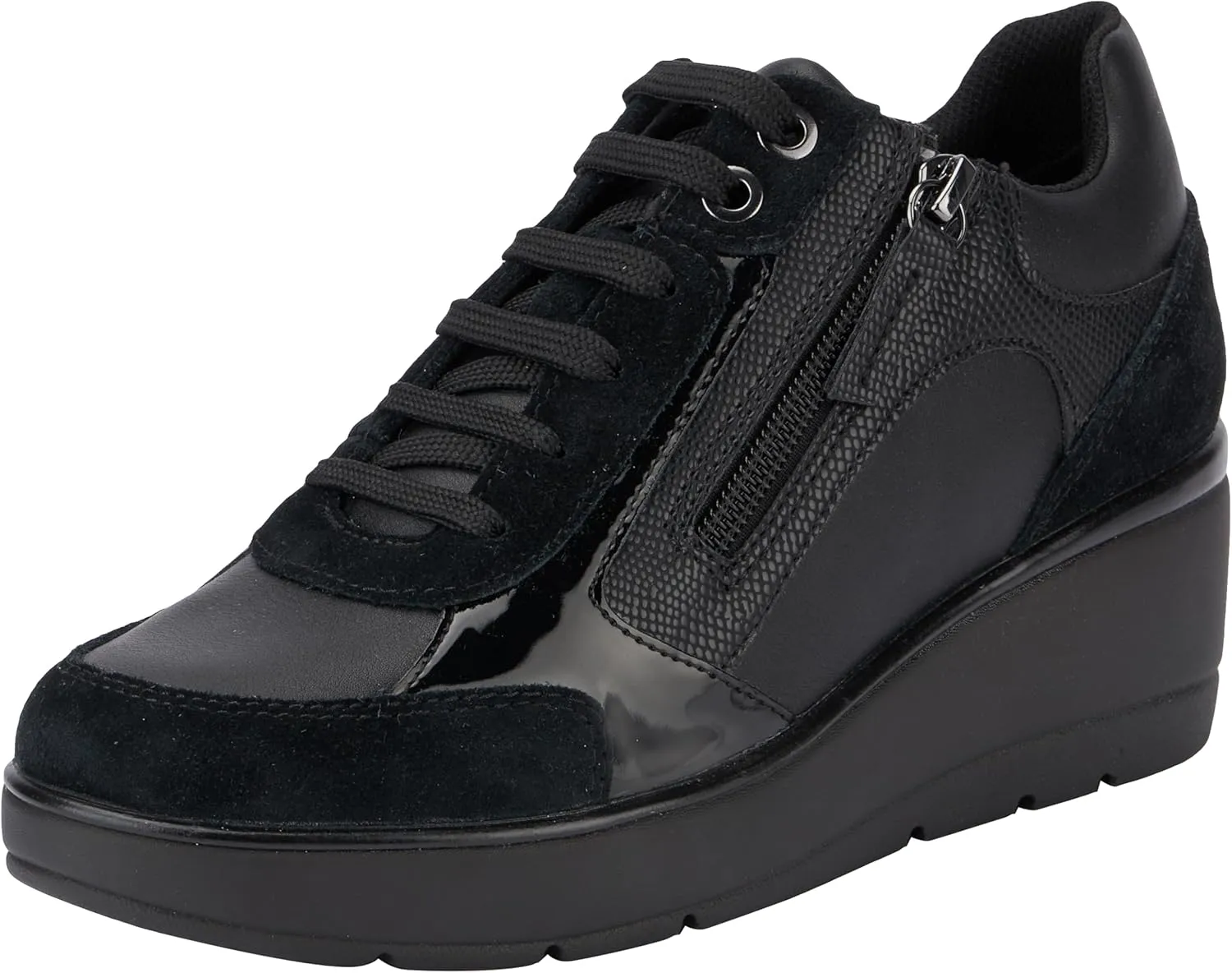 Geox Women's Hi Top Lace Up Trainer