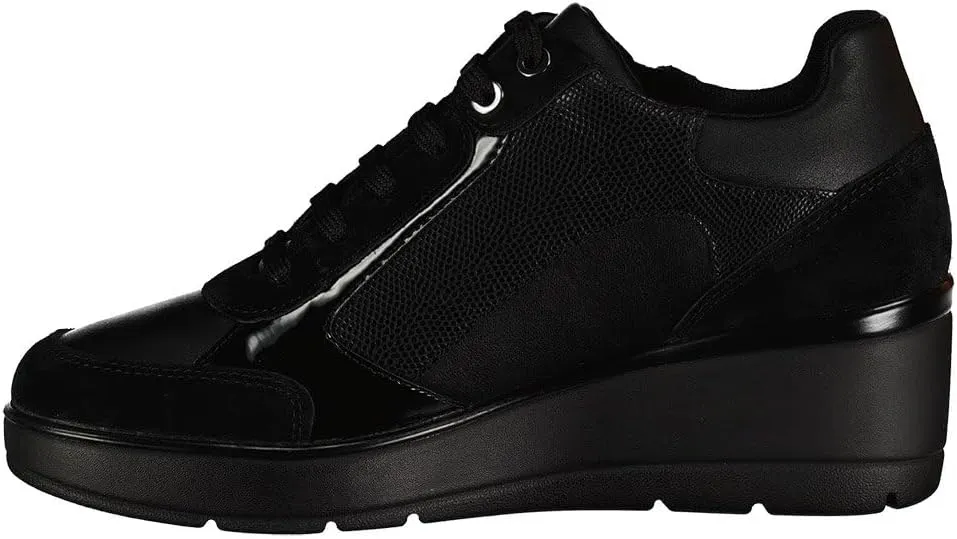 Geox Women's Hi Top Lace Up Trainer