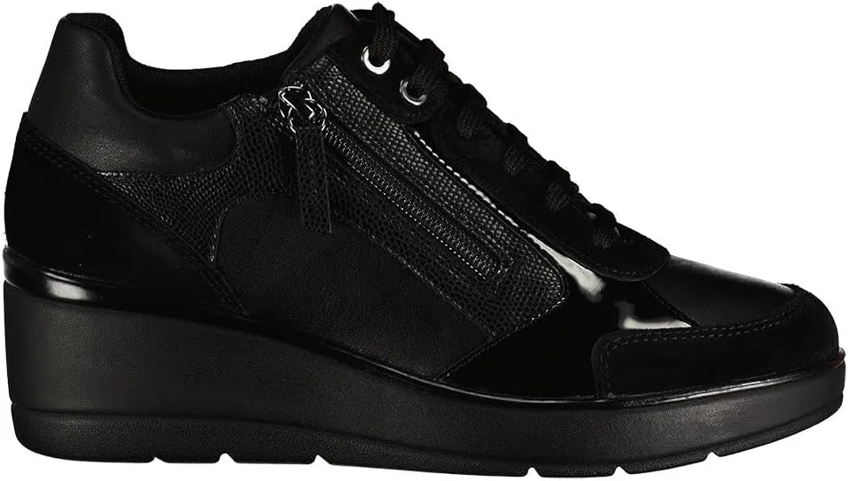 Geox Women's Hi Top Lace Up Trainer
