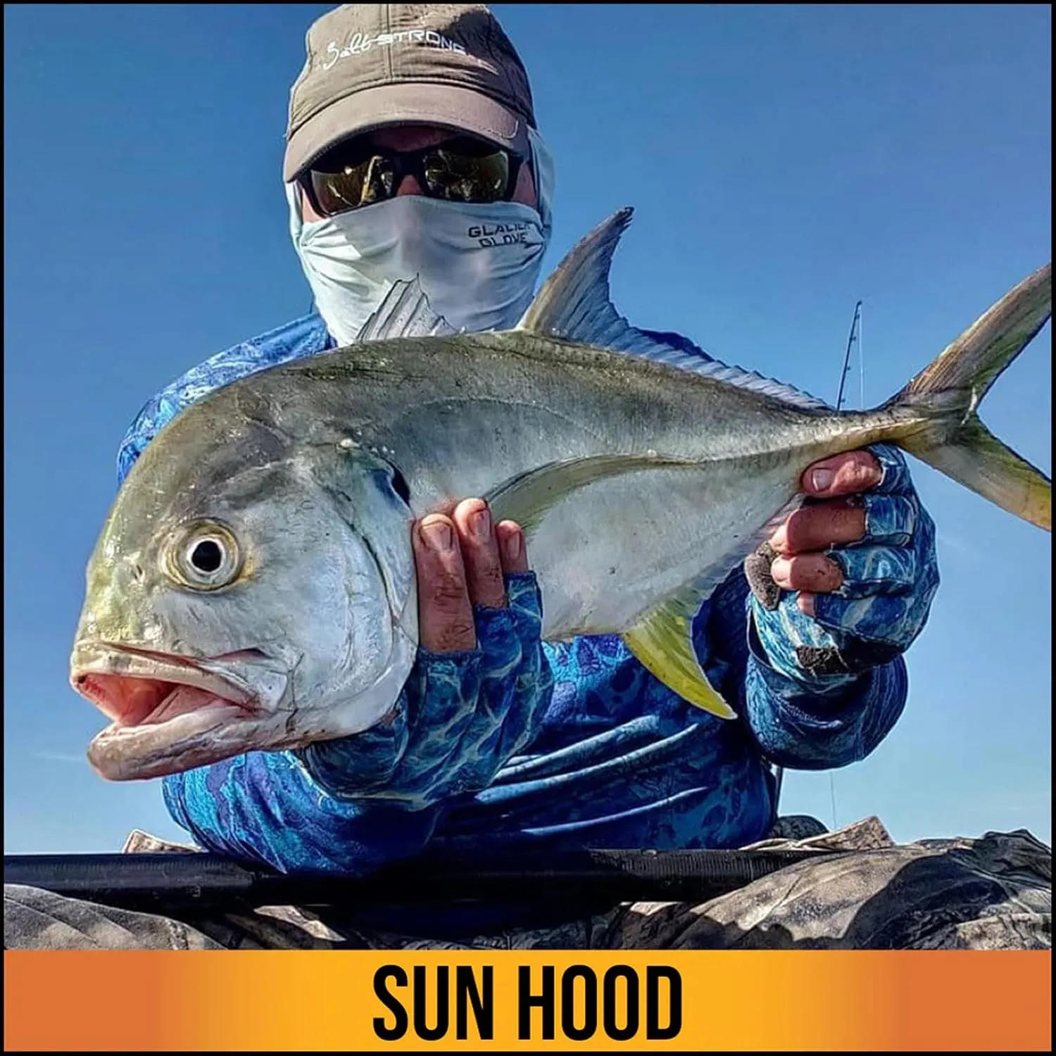 Glacier Glove Unisex Glacier Lightweight Breathable UPF 50  4 Way Stretch Sun Hood | for Outdoors, Hunting, Fishing, Hiking