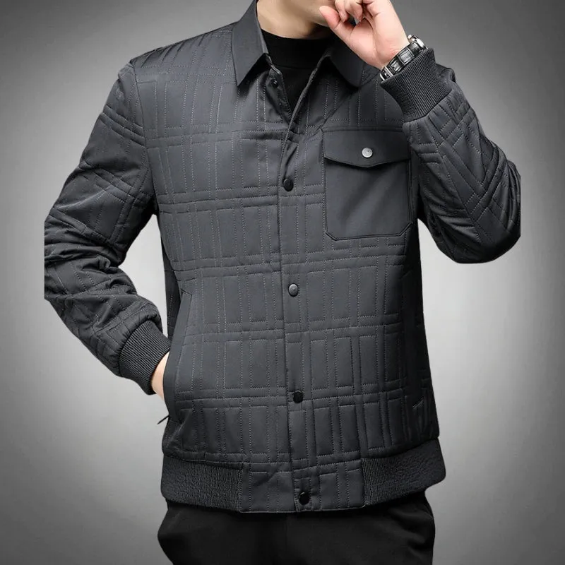 GRIDLOCK MONOGRAM PADDED JACKET
