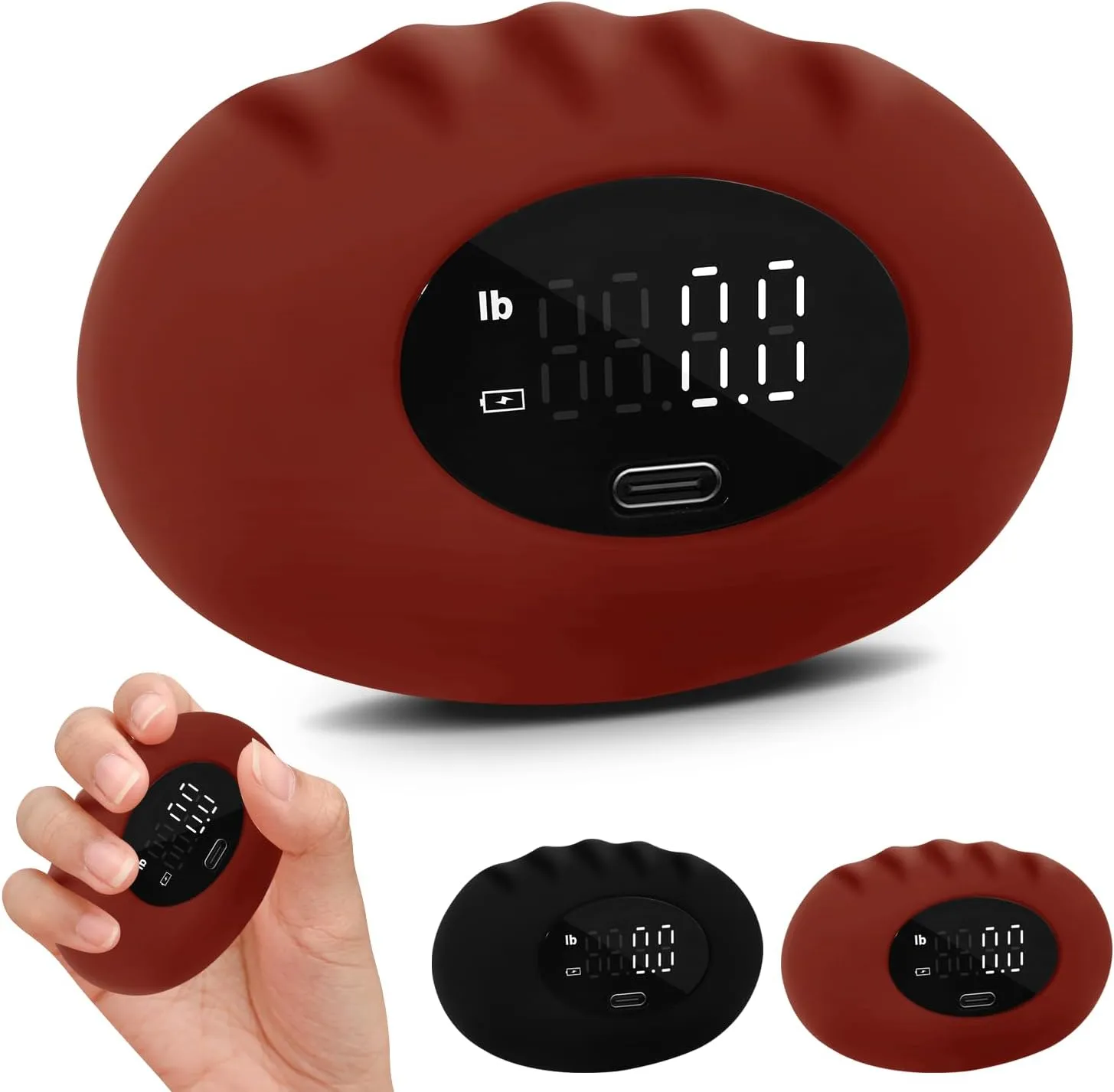 Grip Strength Tester, Grip Strength Tester Trainer, Electronic Hand Dynamometer of 396lbs/180kg Grip strengthener, Forearm Strengthener, Stress Balls for Adults and Kids