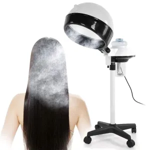 Hair Steamer, Hooded Hair Coloring Perming Conditioning Steamer Rolling Stand for Salon Spa Use
