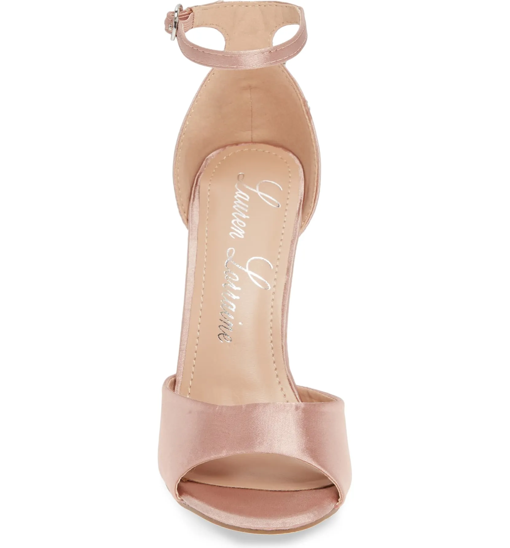 Halsey Strap Lorraine Customer-first Heel Ankle Toe Rhinestone Prom Exclusive offer Lauren Sandals Open Pump