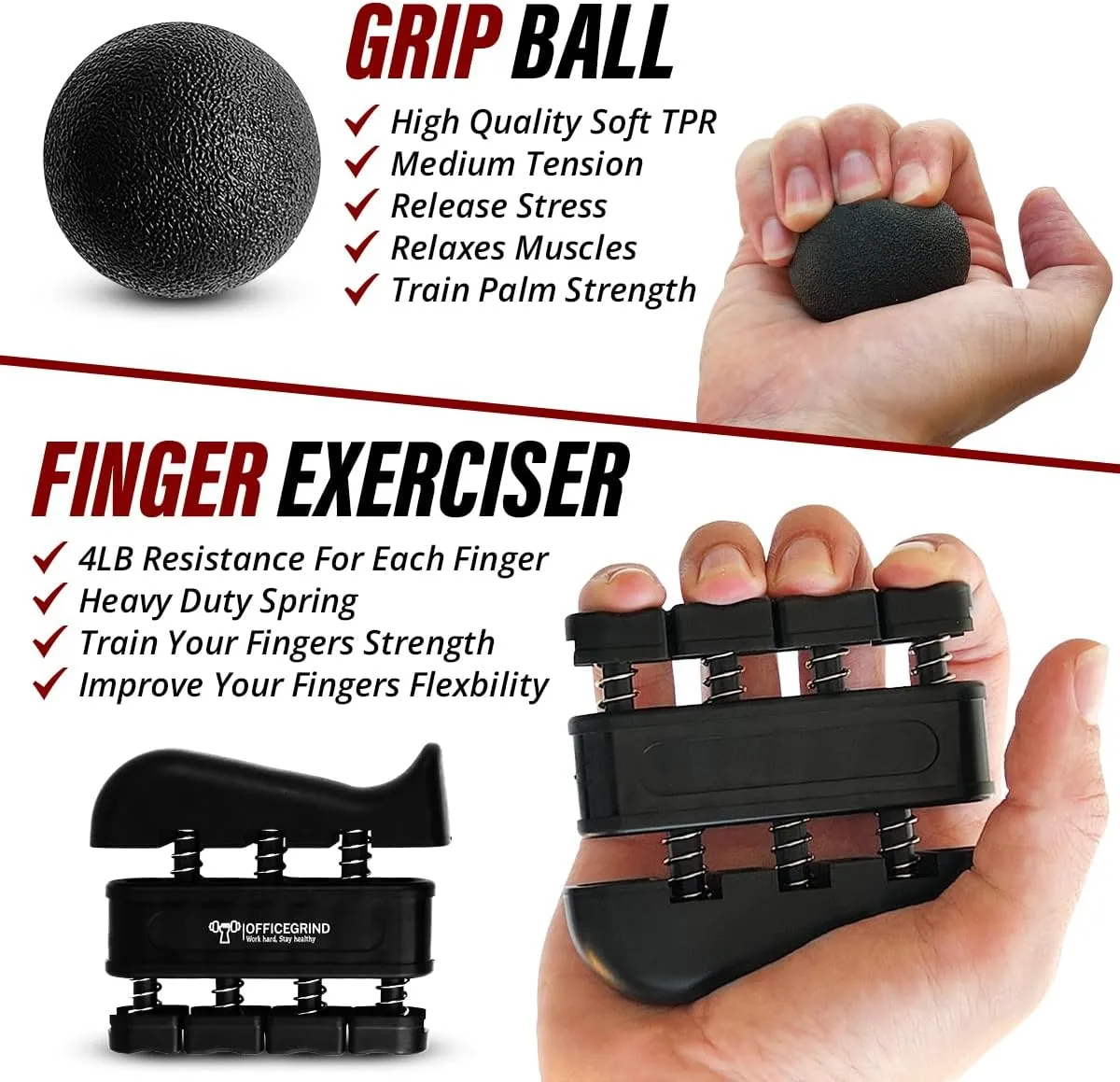 Hand Grip Strengthener Trainer with Adjustable Resistance 10-130lbs (4.5-59kg), Forearm Hand Grip Strength Exerciser for Muscle Building, Injury Recovery, and Therapy Stress Relief