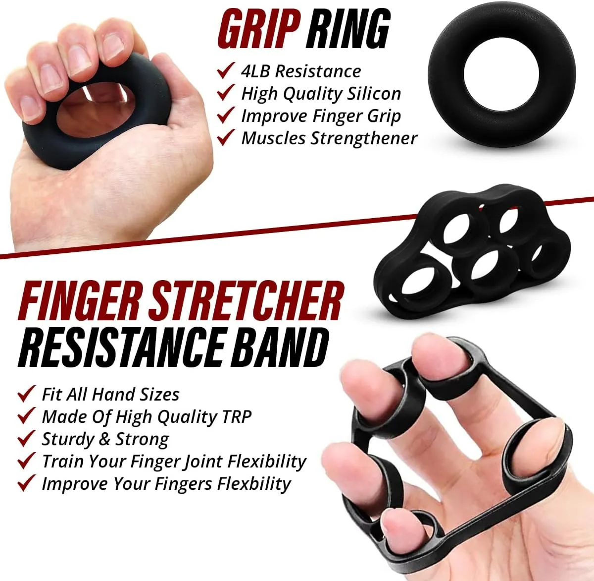 Hand Grip Strengthener Trainer with Adjustable Resistance 10-130lbs (4.5-59kg), Forearm Hand Grip Strength Exerciser for Muscle Building, Injury Recovery, and Therapy Stress Relief