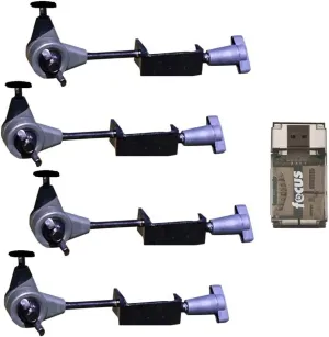 HME Products T-Post Trail Camera Holder (4-Pack) Bundle with Card Reader (5 Items) Hunting Made Easy (HME)