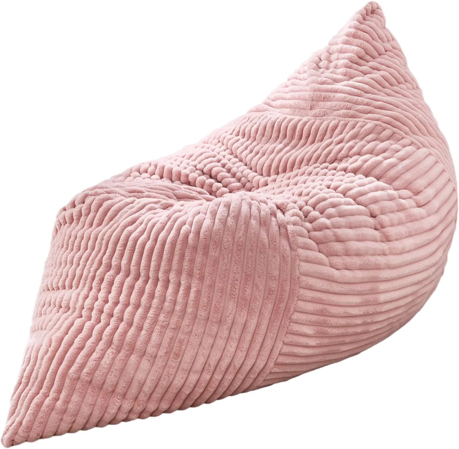 Hobestluk 3 in 1 Bean Bag Chair Giant Bean Bag Chairs Convertible Bean Bag Floor Cushion with Machine Washable Cover, Beanbag Chairs for Adult (Pink)