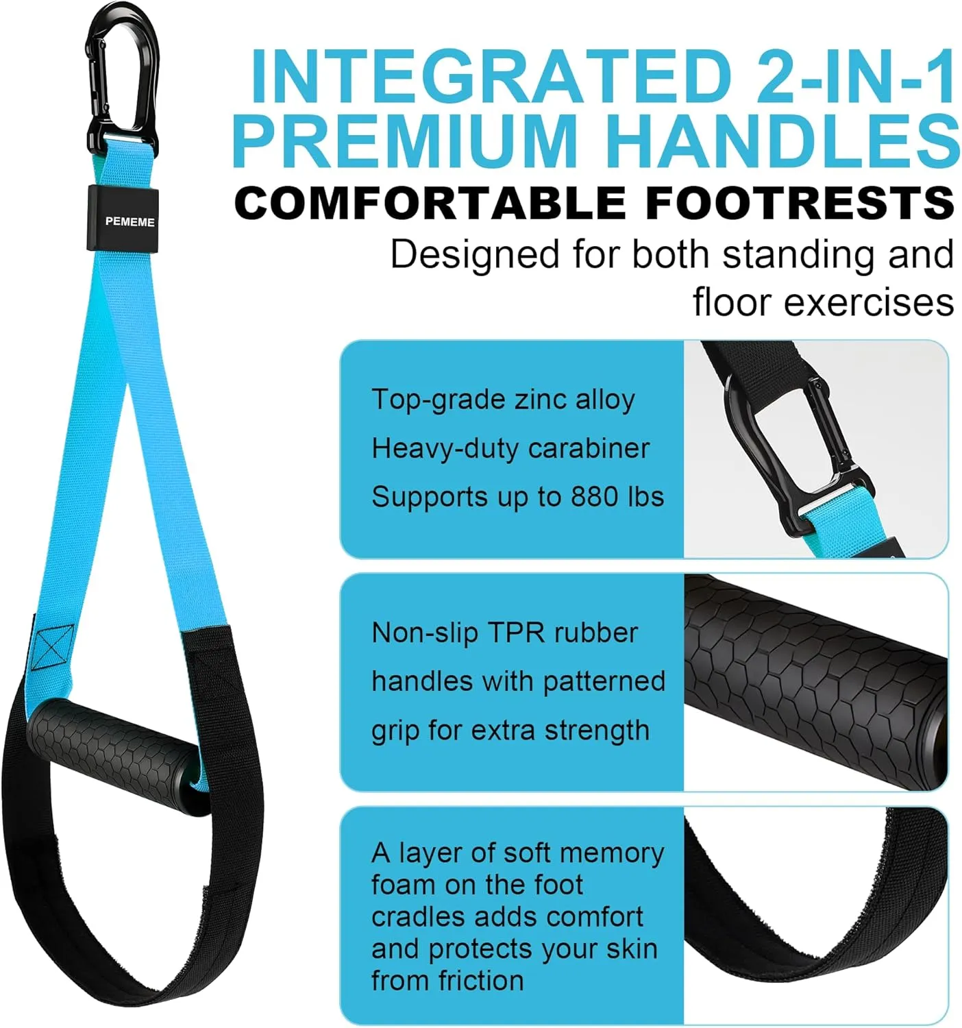 Home Resistance Training Kit | Full-Body Workout with Suspension Trainer Straps, Door Anchor, Handles, and Carrying Bag | Complete Home Gym Equipment