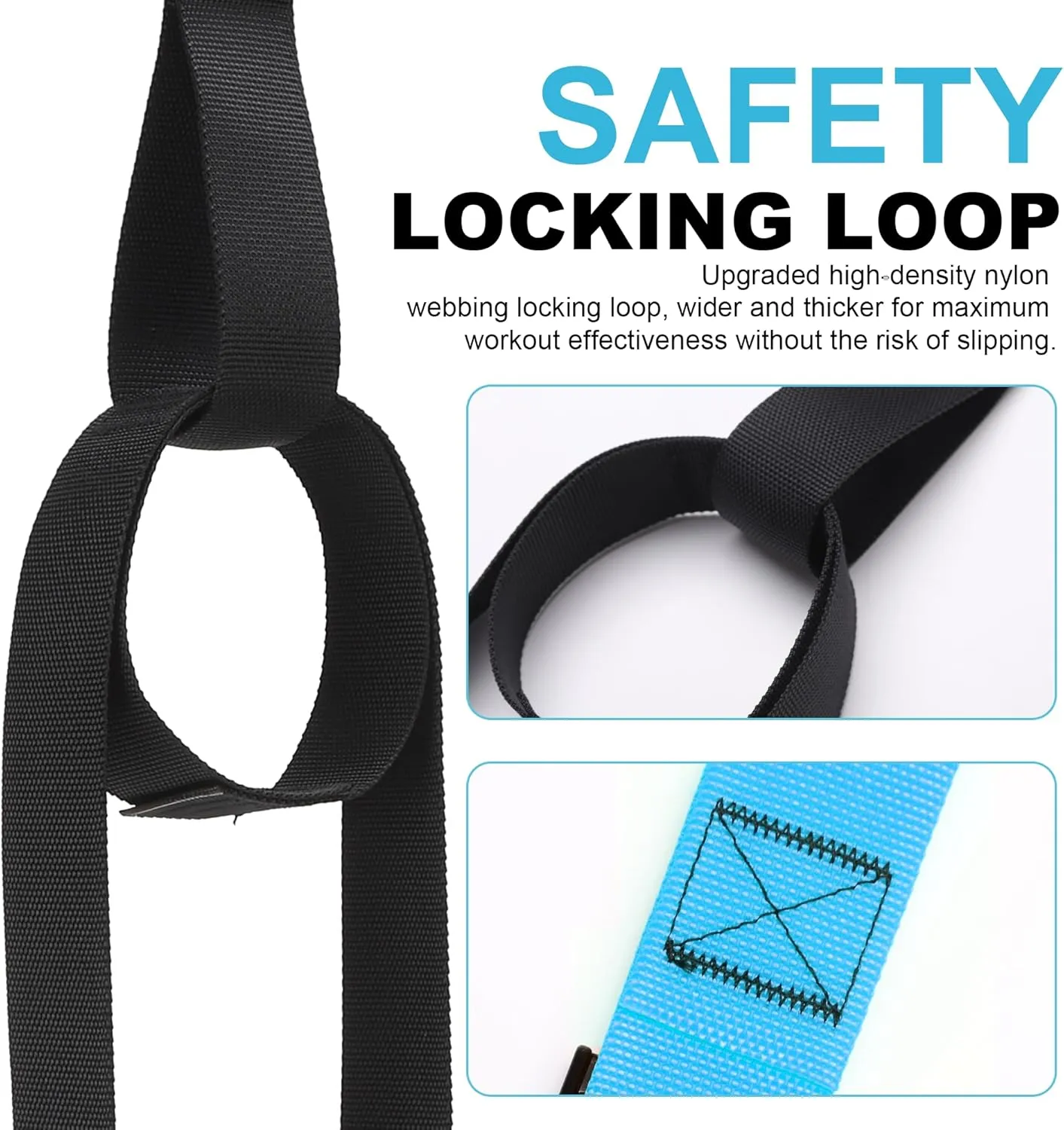 Home Resistance Training Kit | Full-Body Workout with Suspension Trainer Straps, Door Anchor, Handles, and Carrying Bag | Complete Home Gym Equipment