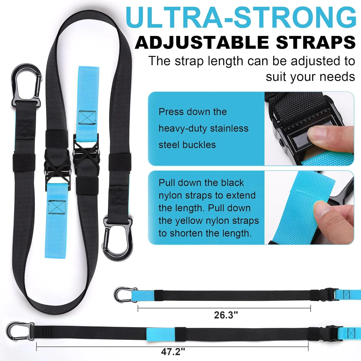 Home Resistance Training Kit | Full-Body Workout with Suspension Trainer Straps, Door Anchor, Handles, and Carrying Bag | Complete Home Gym Equipment