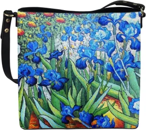 Impression Artwork Buckets Satchel Bags for Women, Painting PU Leather Crossbody Hobo Purses Tote Work Top Handle