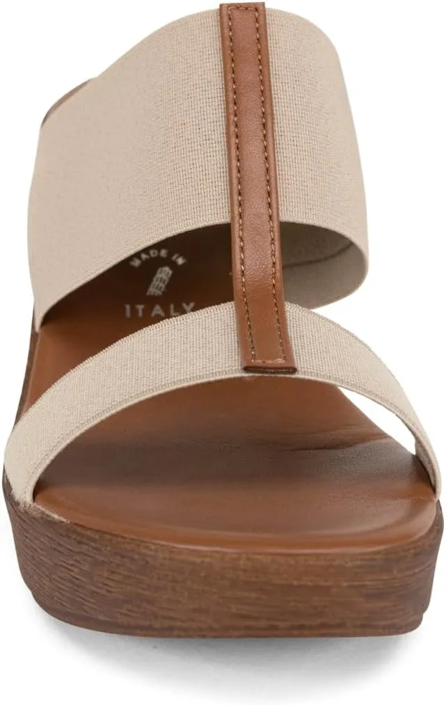 ITALIAN SHOEMAKERS Daizy Womens Elastic Wedge Sandal