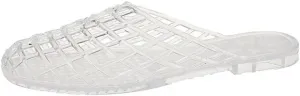 Jelly Mesh Ballet Flats for Women Jelly Shoes Women 2025 Newly Adult Clear Hollow Jelly Flat Sandals Lightweight Breathable Summer Beach Ballerina