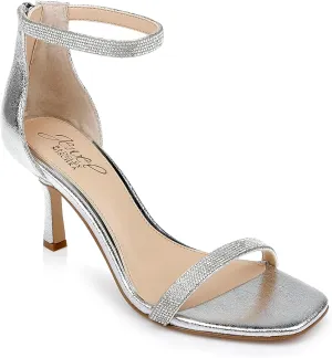 Jewel Badgley Mischka Genny Curvy Heel Sandal