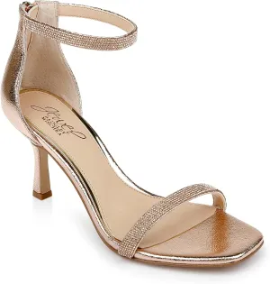 Jewel Badgley Mischka Genny Curvy Heel Sandal