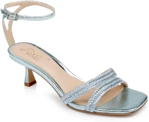 Jewel Badgley Mischka Hayzel Metallic Kitten Heel Sandal