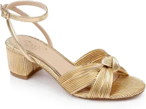 Jewel Badgley Mischka Hudson Pleated Sandal