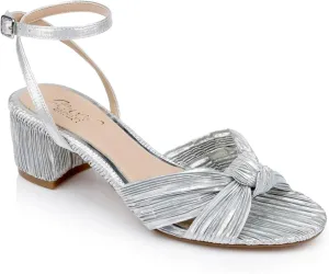 Jewel Badgley Mischka Hudson Pleated Sandal