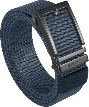 JUKMO Ratchet Golf Belt for Men, Nylon Web Tactical Belt with Automatic Slide Buckle