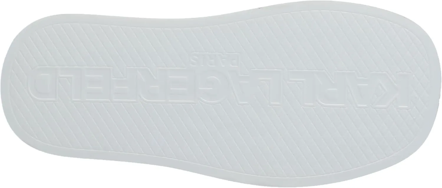 KARL LAGERFELD Women's Opal Embellished Platform Sandal Slide