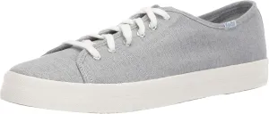 Keds Women's Kickstart Mini Chambray Sneaker, Blue, 9