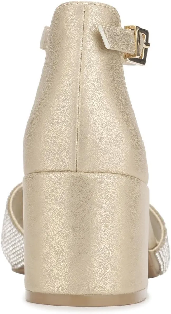Kenneth Cole Reaction Women's Mix X-Band Jewel Heeled Sandal Platform