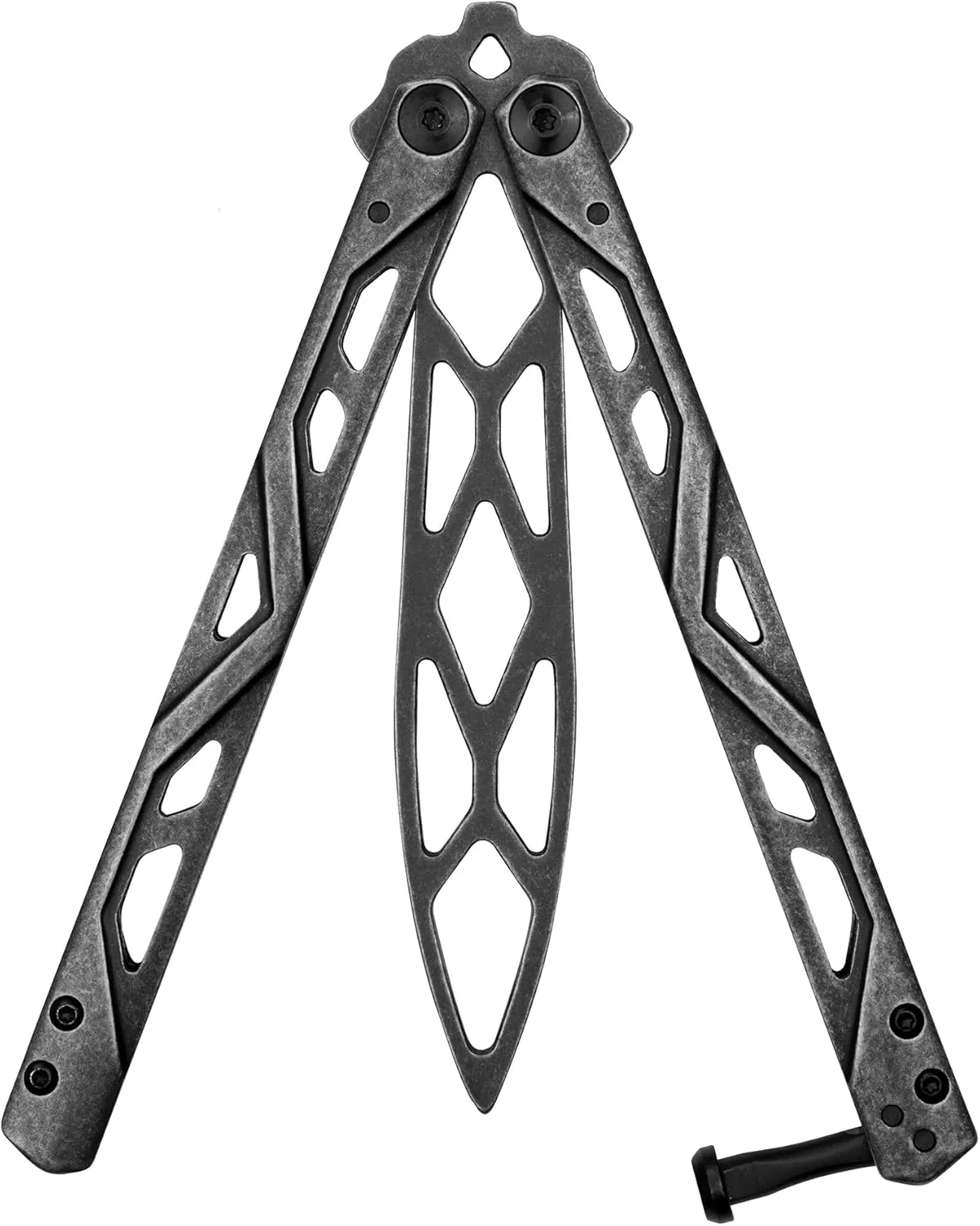 Kershaw Balanza Trainer, Butterfly Knife with Blunt Blade, Rounded Tip,black
