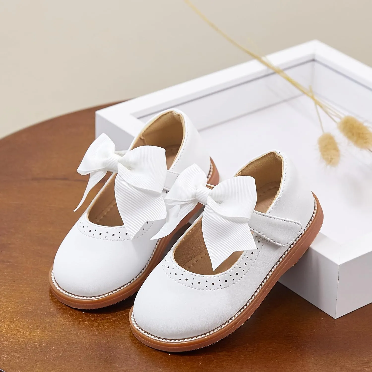Kiderence Girls Flat Dress Shoes School Oxfords Marry Jane (Toddler/Little Kids)