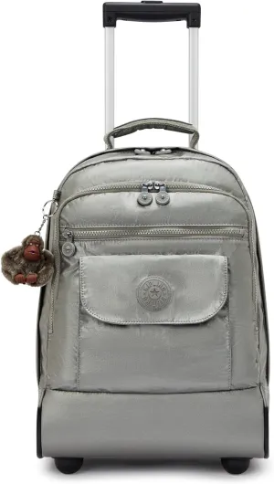 Kipling Women's Sanaa Large Rolling Backpack, Adjustable Padded Straps, Slide-Up Handle, Crinkle Nylon Backpack