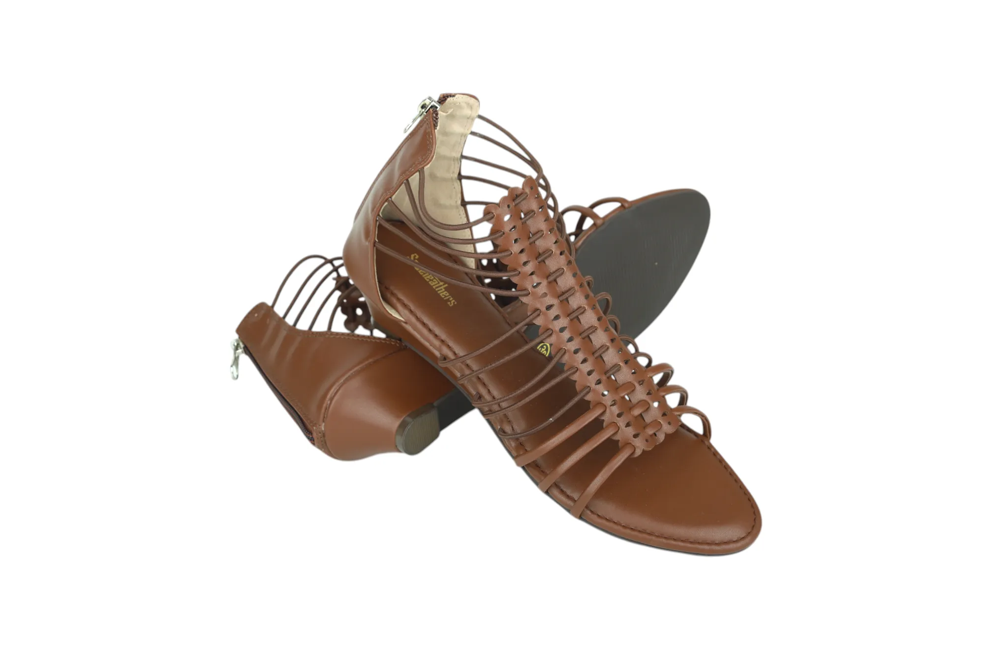 Ladies Gladiator Heel Sandal 95725