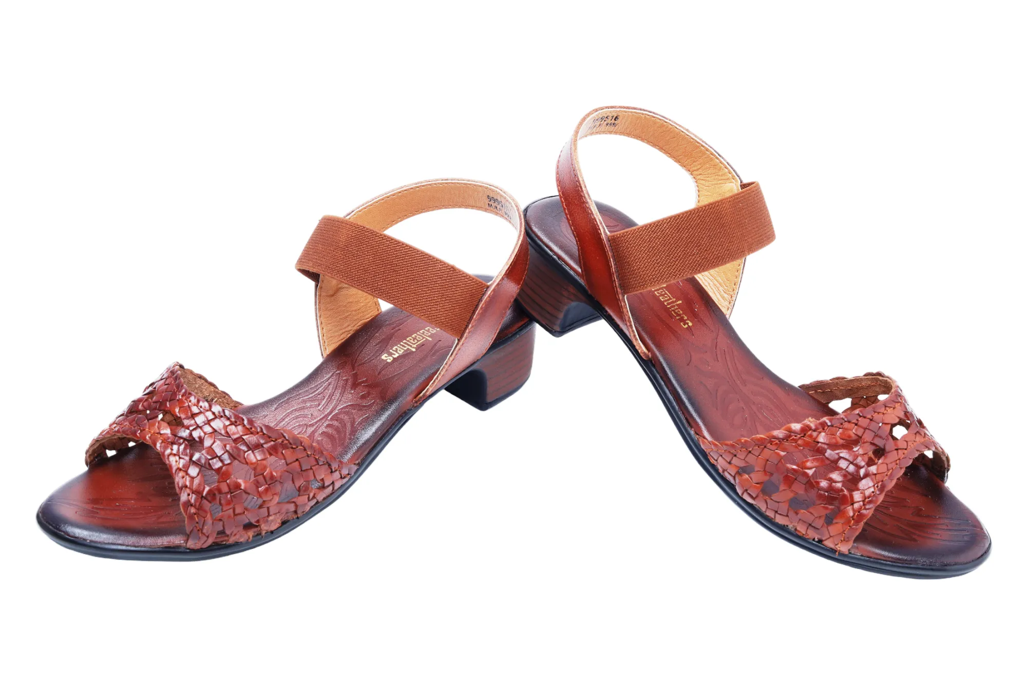 LADIES HEEL LEATHER SANDAL 999516